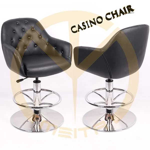 Chaises de table de poker en cuir